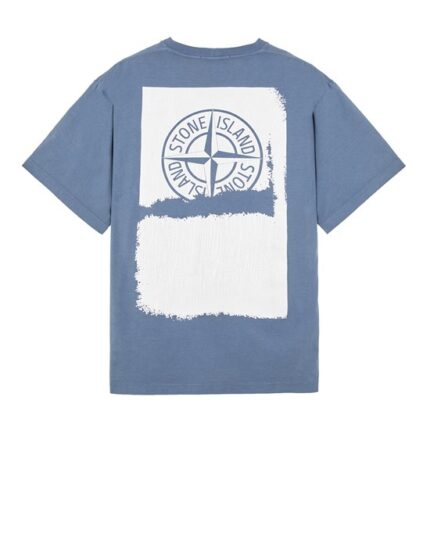 Stone Island Print Blue T Shirt