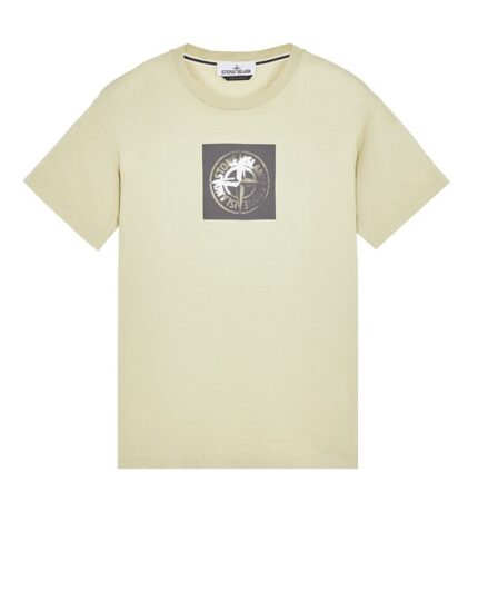 Stone Island Beige Logo T Shirt