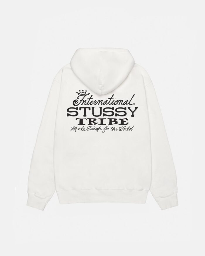 IST HOODIE WHITE PIGMENT DYED