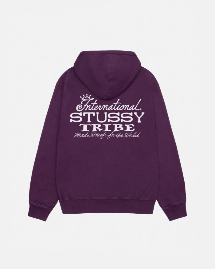 IST HOODIE PURPLE PIGMENT DYED