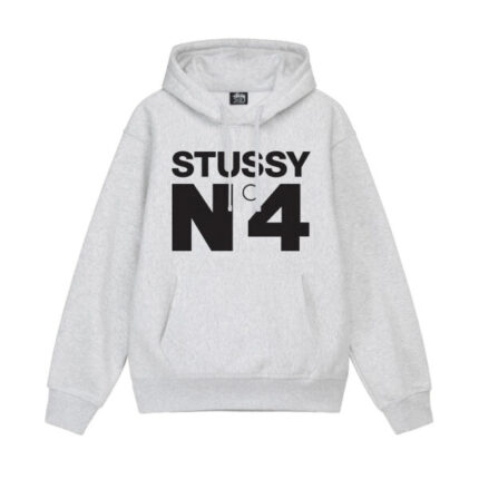 Stussy no.4 Hoodie-Grey