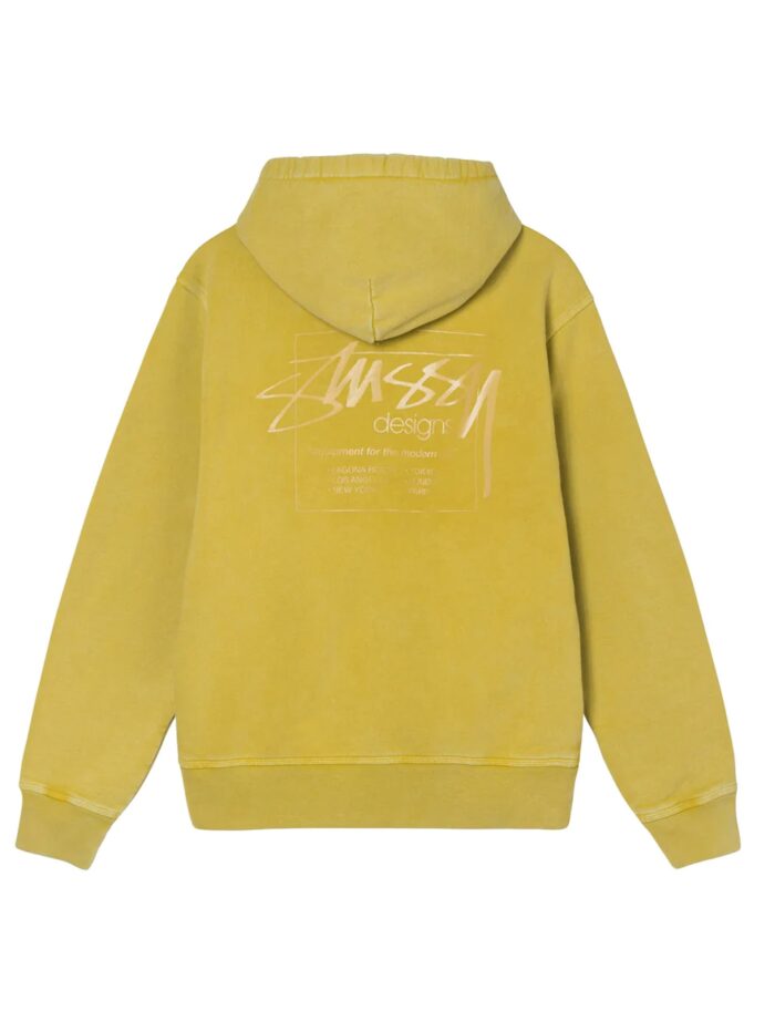 Stussy Dyed Stussy Designs Hoodie Yellow