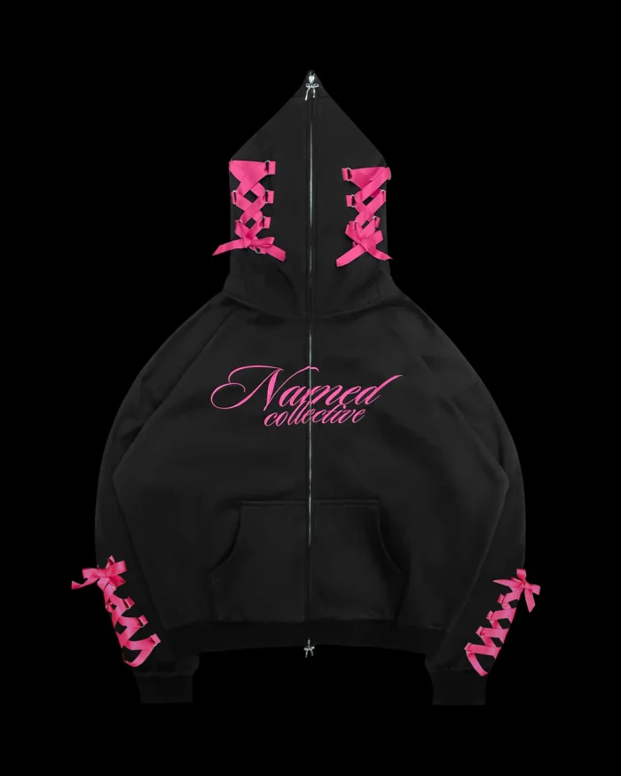 FORBIDDEN ZIP HOODIE BLACK