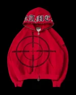 MISSION ZIP HOODIE RED