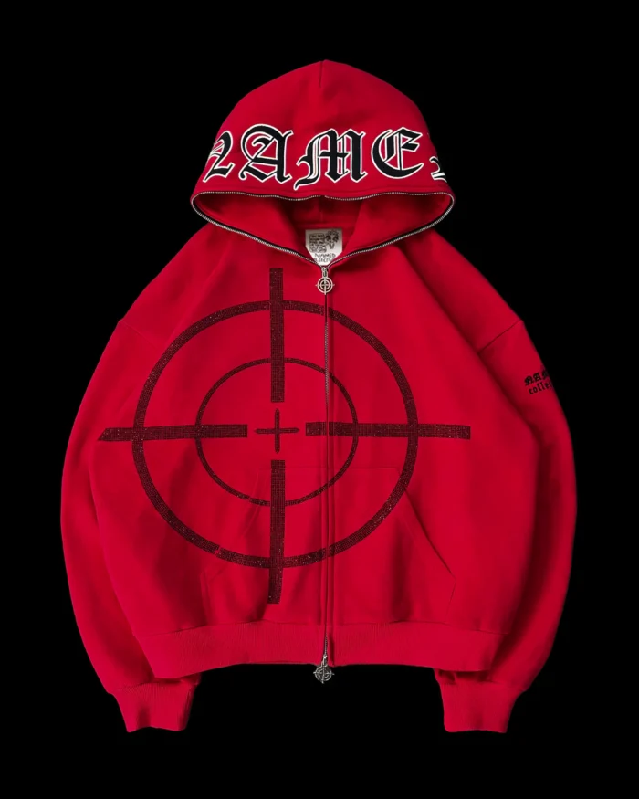 MISSION ZIP HOODIE RED